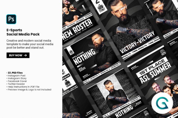 Download E-Sports Social Media Pack - Premium Bundle