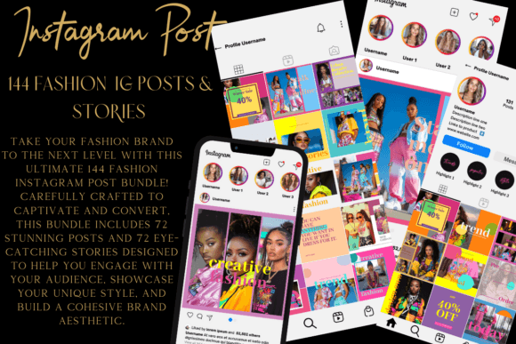 Download 144 Fashion Instagram Post Bundle - Fashion instagram post Collection