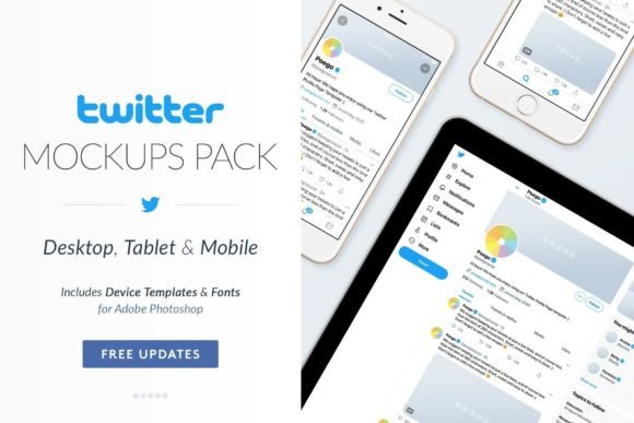 Download Twitter Social Media Mockups Pack - Social media mockups Collection