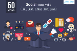 Download Flat Vector Icons Social Pack - Premium Resources