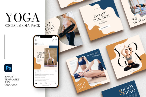 Download Yoga Social Media Pack | PS - Premium Bundle